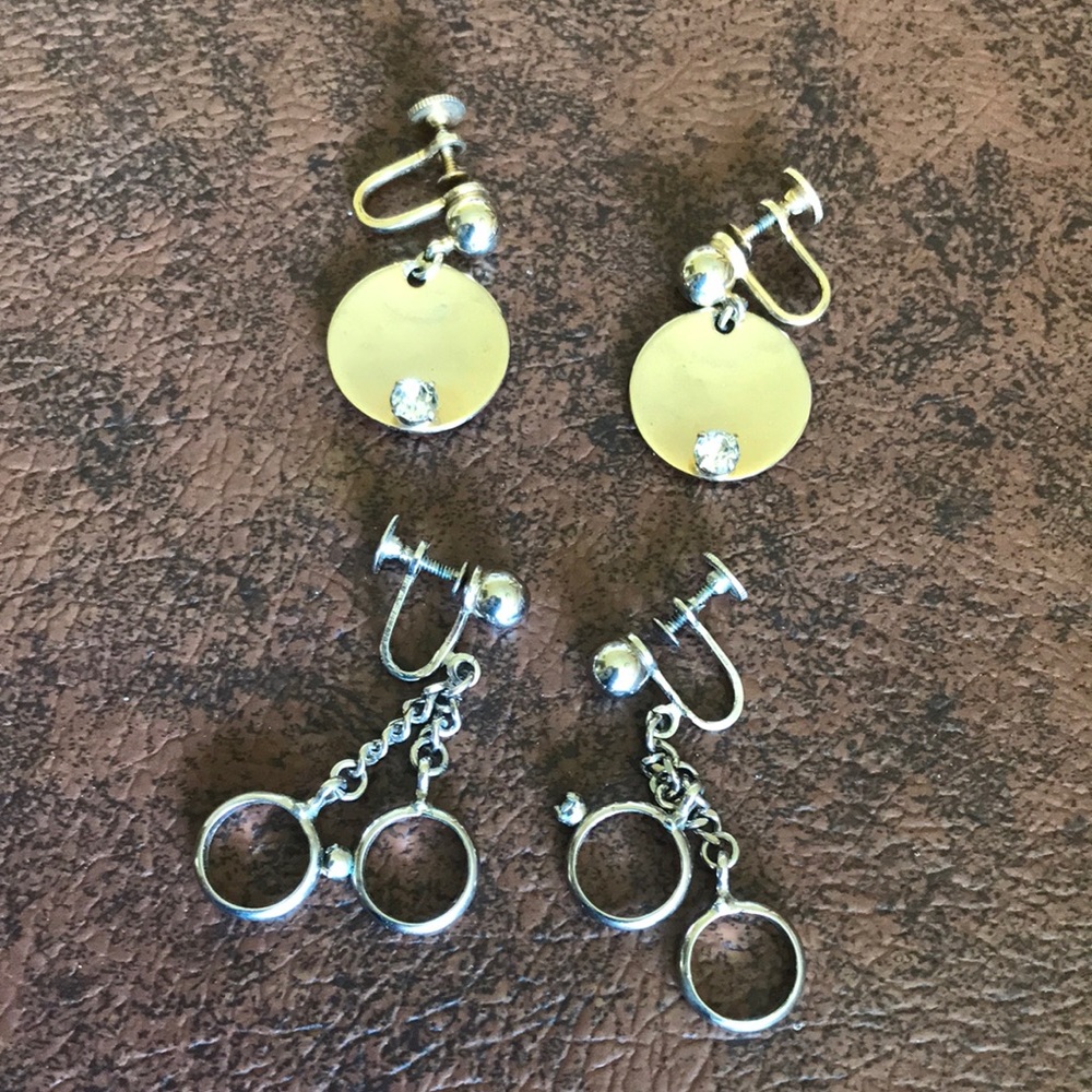 Vintage 2 pairs “Alice” Earrings